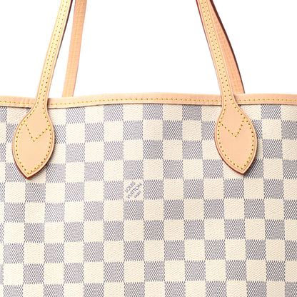 Louis Vuitton Damier Azur Neo Neverfull MM Rose Ballerine 9 of 9