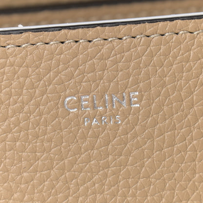 Celine Drummed Calfskin Micro Luggage Dune 6 of 11