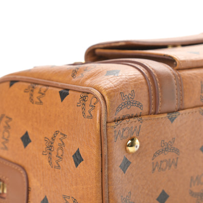MCM Visetos Satchel Cognac 10 of 18