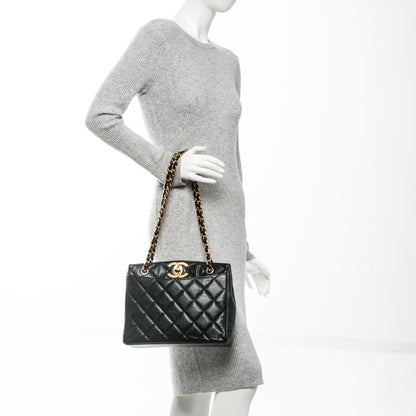 Chanel Caviar Quilted CC Shoulder Bag Black 2 of 6