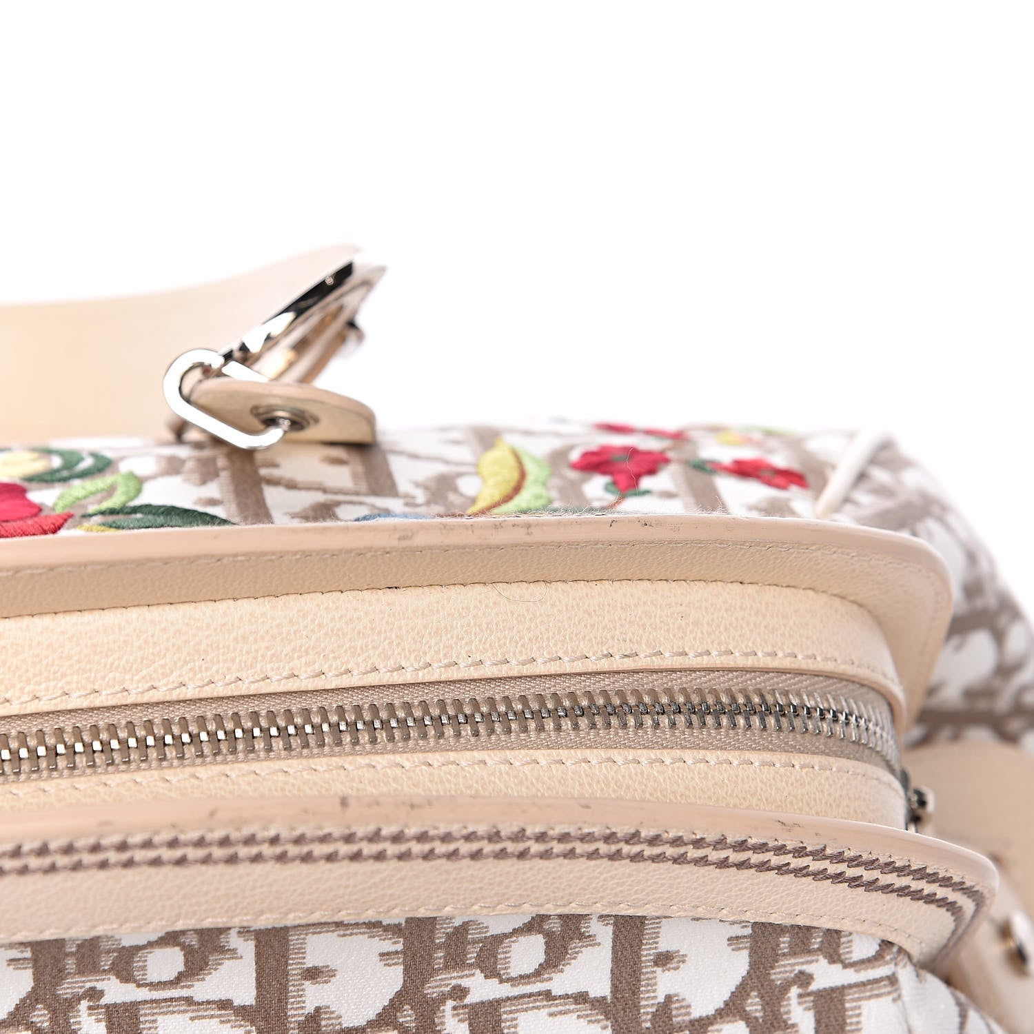 Christian Dior Monogram Vintage Flowers Bowler Beige 12 of 12
