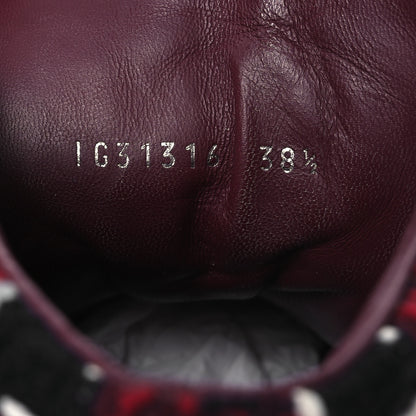 Chanel Lambskin Zipped Chain CC Sneakers 38.5 Burgundy 10 of 10