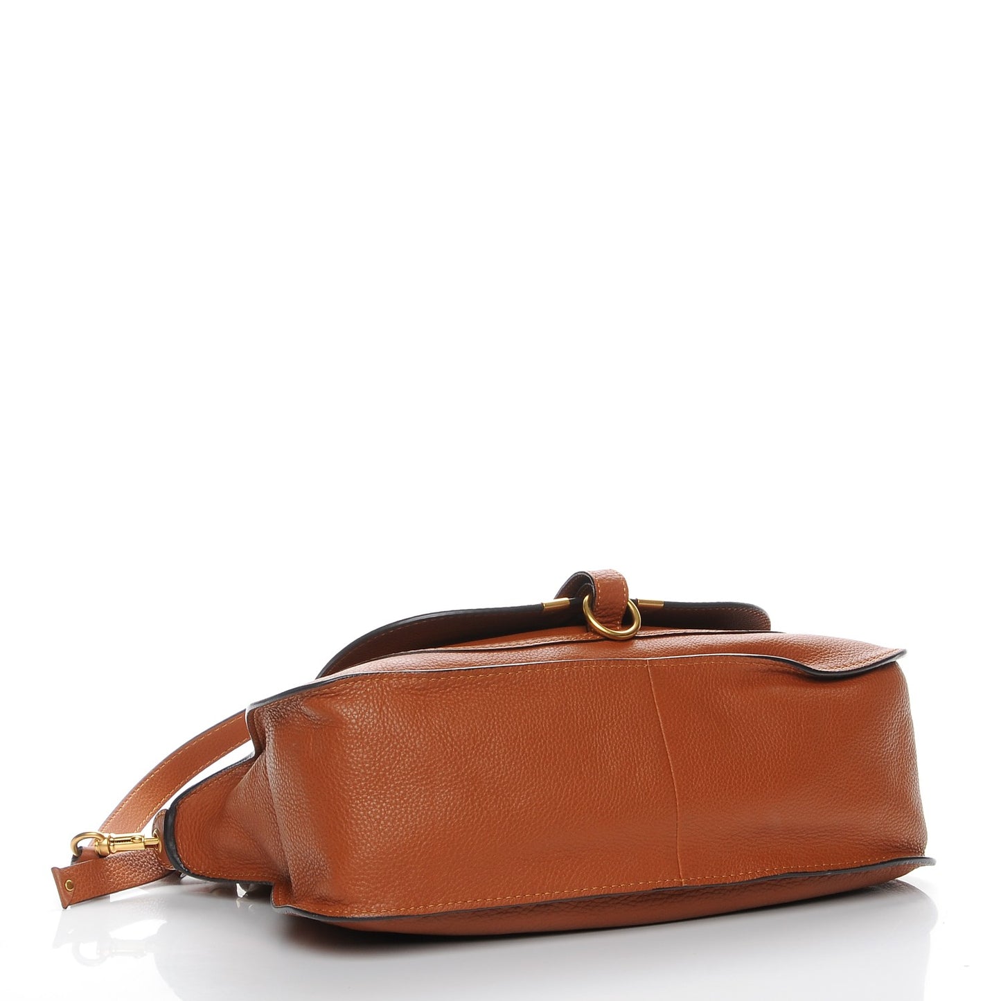 Calfskin Medium Marcie Satchel Tan