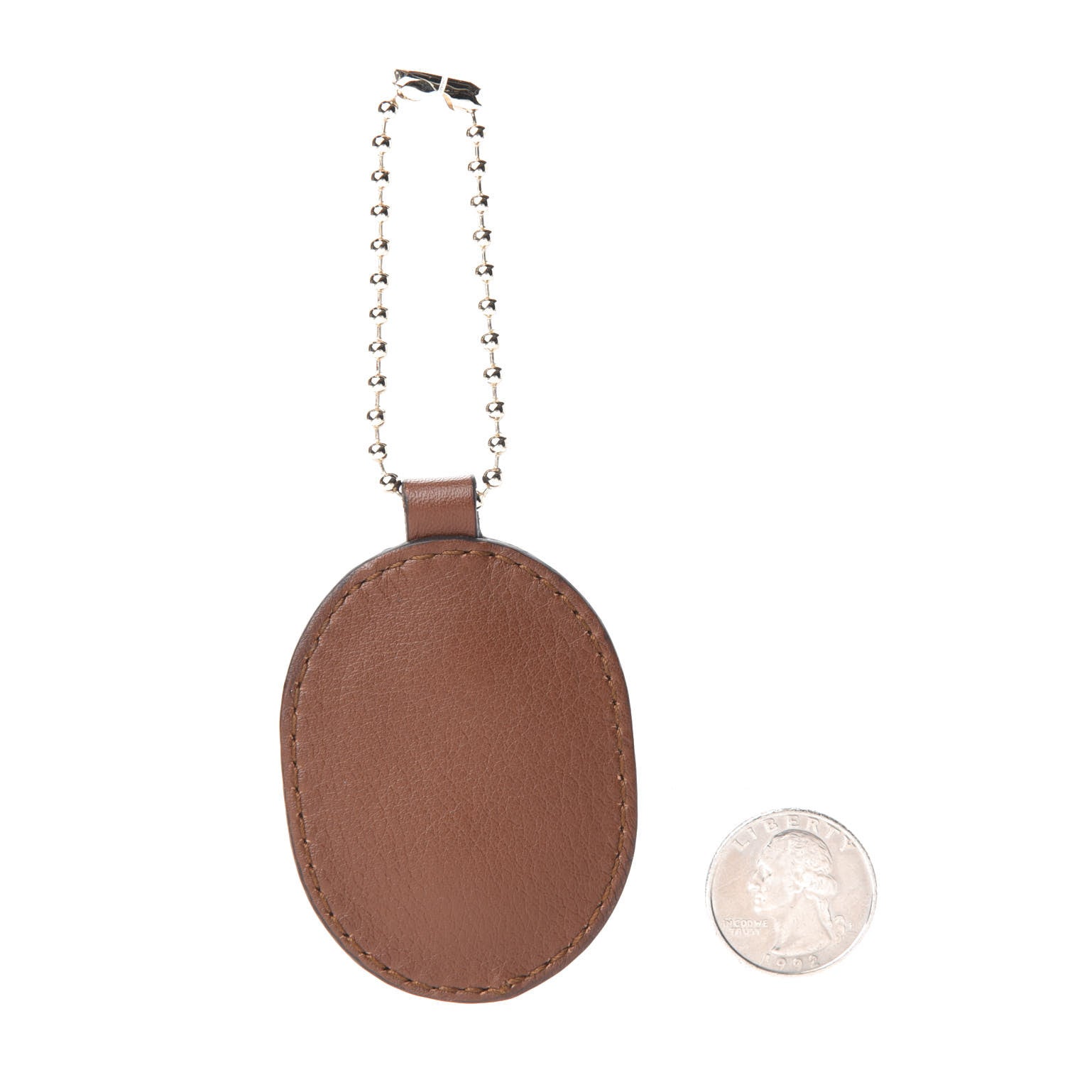 Gucci Calfskin Interlocking GG Key Chain Brown 2 of 2