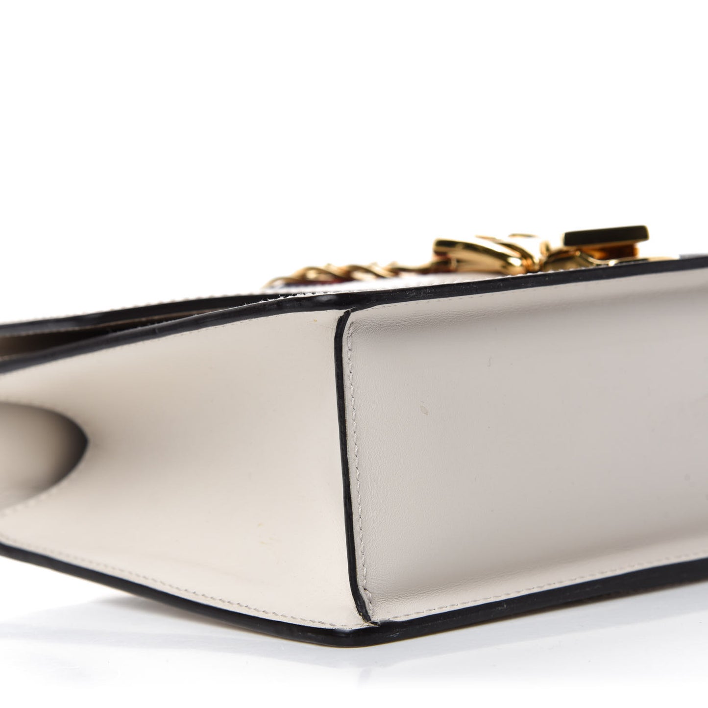 Calfskin Small Sylvie Shoulder Bag Off White