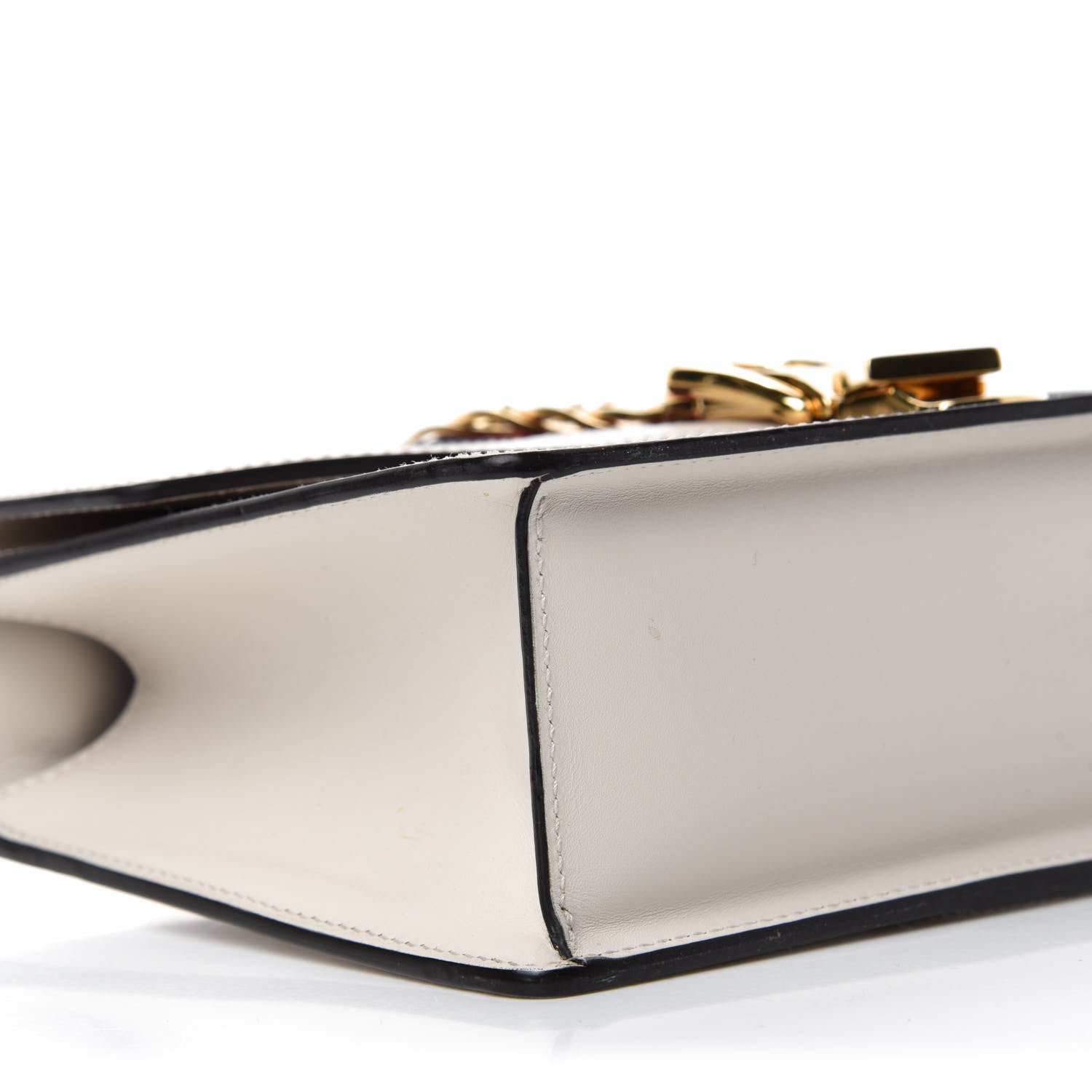 Gucci Calfskin Small Sylvie Shoulder Bag Off White 6 of 14