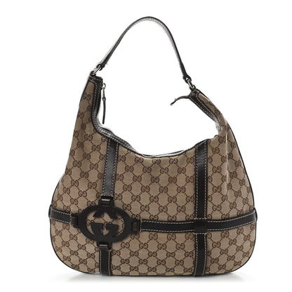 Gucci Monogram GG Royal Hobo Dark Brown 1 of 10