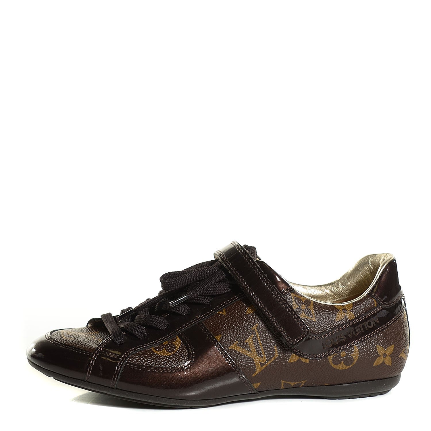 Louis Vuitton Patent Monogram Globe Trotter Sneakers 35 1 of 8