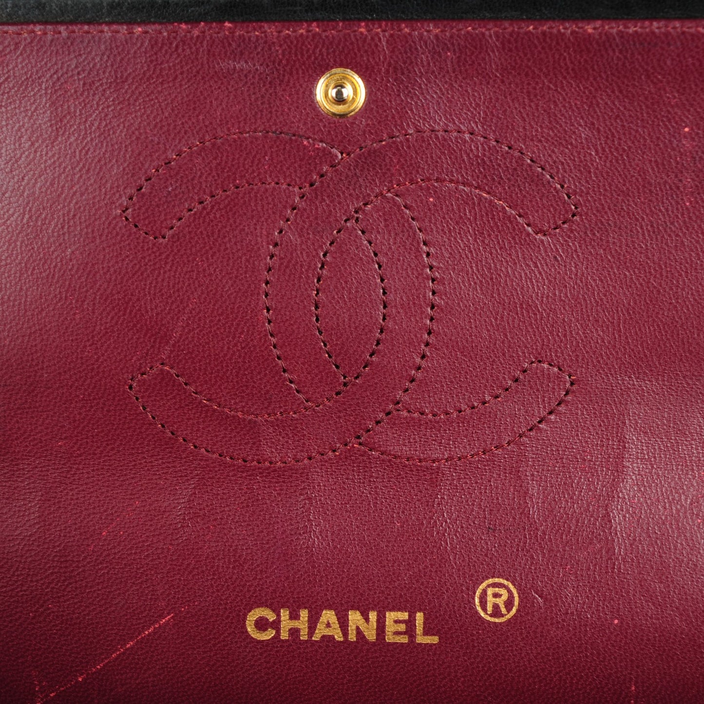 Lambskin Quilted Medium Double Flap Bijoux Chain Black
