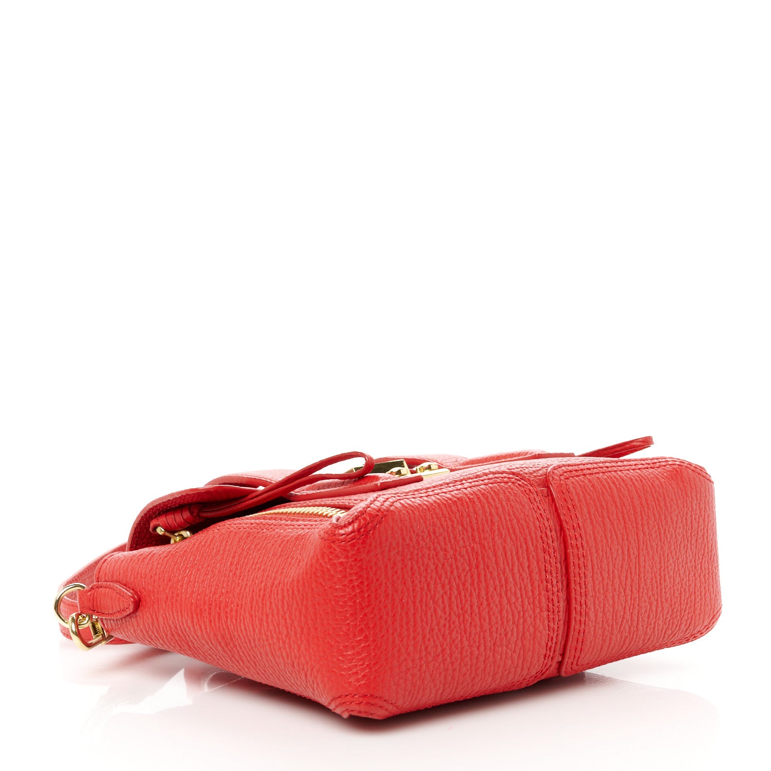 3.1 Phillip Lim Textured Calfskin Mini Pashli Satchel Red 4 of 11