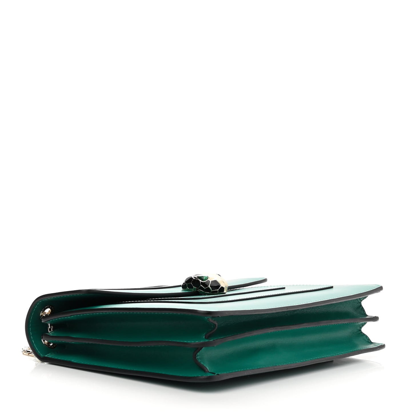 Calfskin Serpenti Forever Shoulder Bag Emerald Green