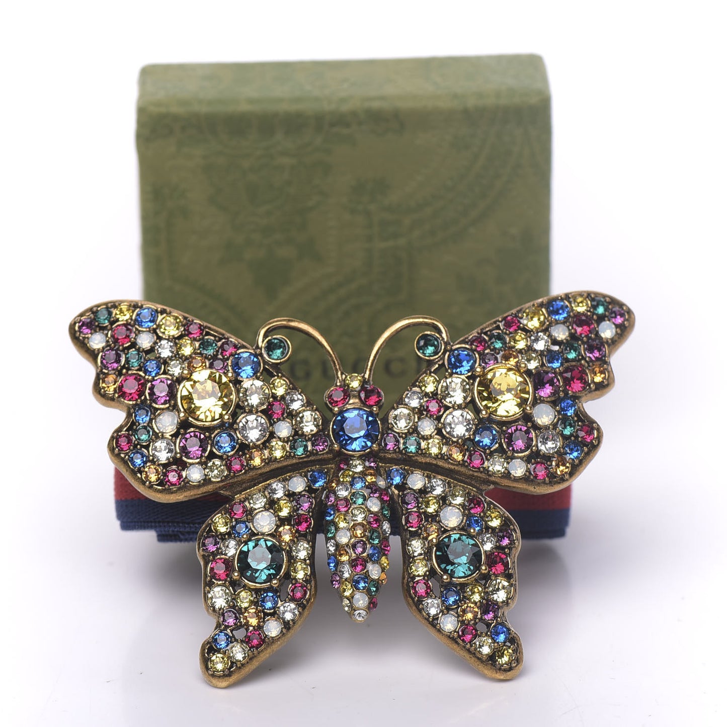 Web Crystal Butterfly Bracelet Multicolor