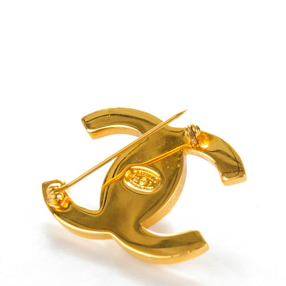 Chanel CC Turn Lock Brooch Gold 3 of 5