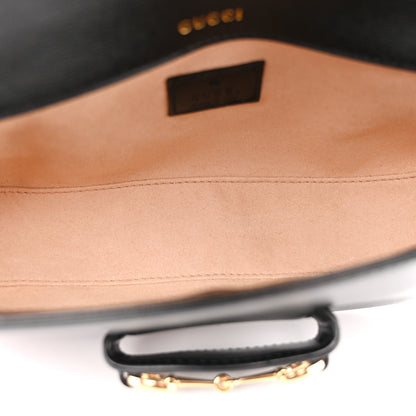 Gucci Azalea Calfskin Small Horsebit 1955 Chain Shoulder Bag Black 5 of 14