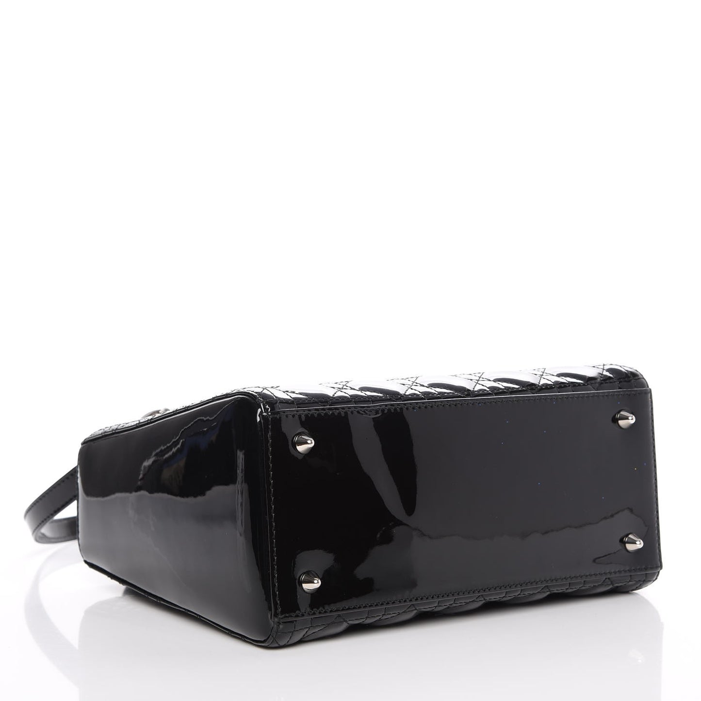 Patent Cannage Medium Lady Dior Black