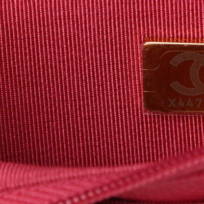 Chanel Caviar Quilted Wallet On Chain WOC Dark Pink 7 of 11