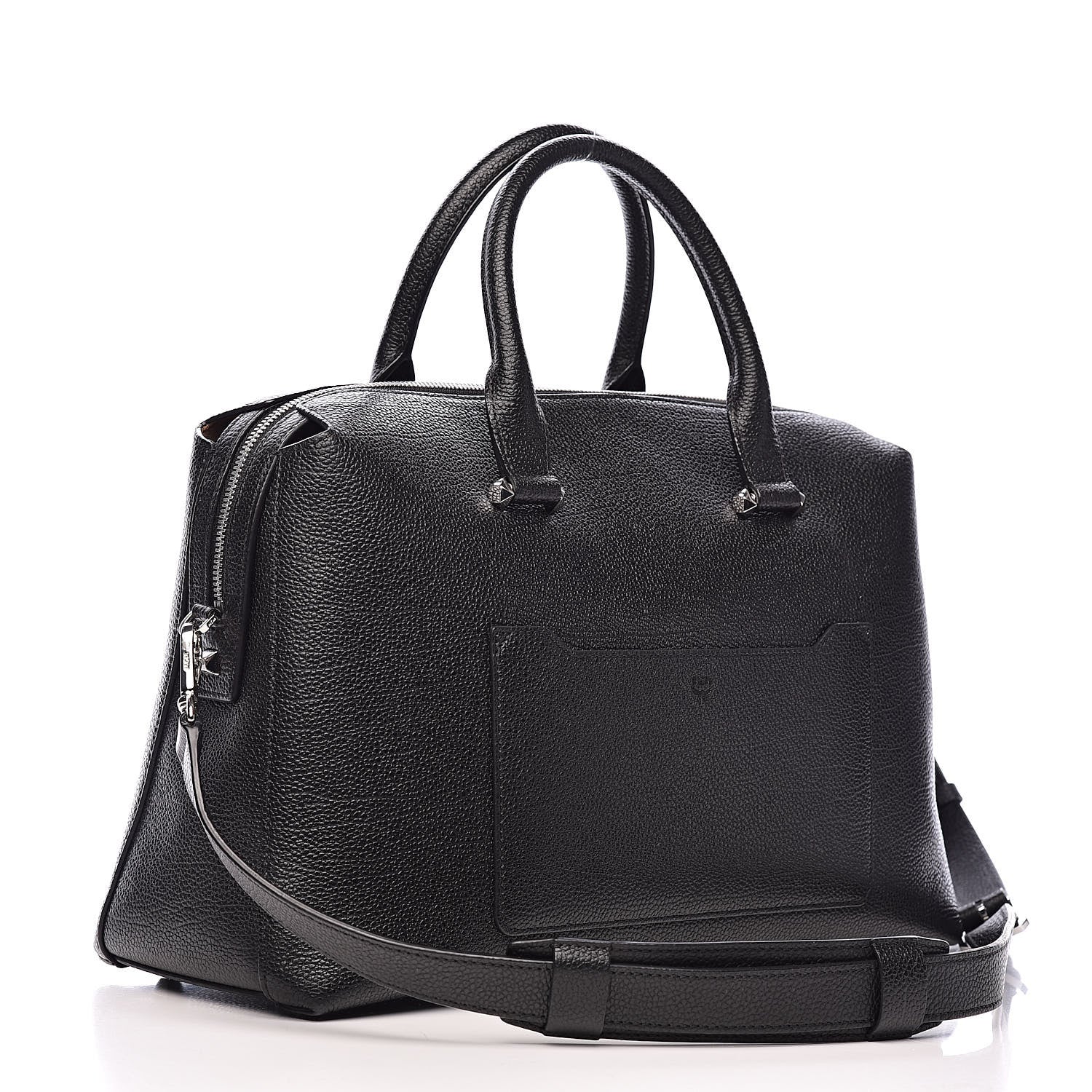 MCM Grained Calfskin Large Ella Boston Black 3 of 10