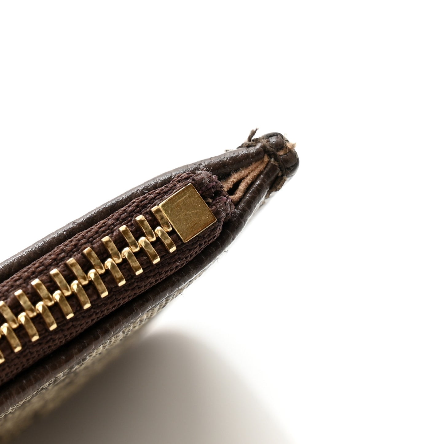 GG Supreme Monogram Web Ophidia Coin Case Brown