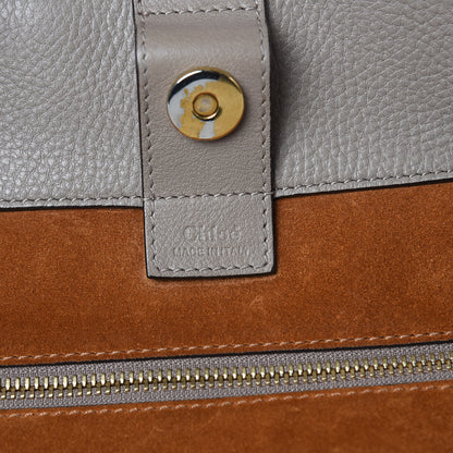 Chloe Smooth Calfskin Medium Milo Shopping Tote Motty Grey 13 of 14