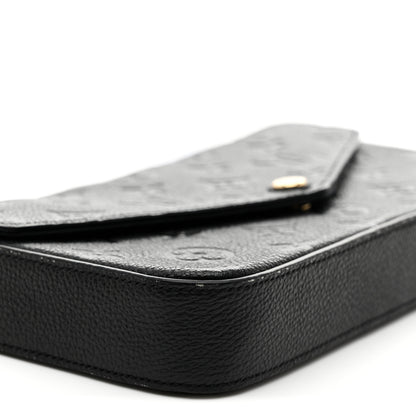 Louis Vuitton Empreinte Pochette Felicie Chain Wallet Black 8 of 12