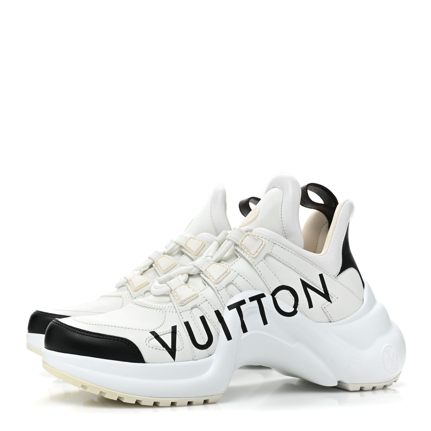 Louis Vuitton Calfskin Logo LV Archlight Sneakers 38 White 3 of 9