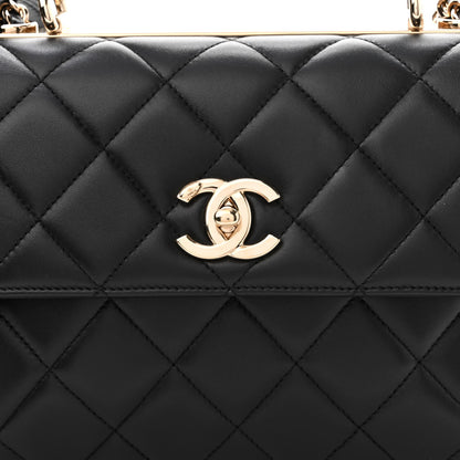 Chanel Lambskin Quilted Small Trendy CC Dual Handle Flap Bag Black 8 of 10