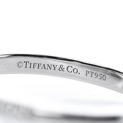 Tiffany Platinum Diamond .20ct Grace Engagement Ring 50 5.5 5 of 6