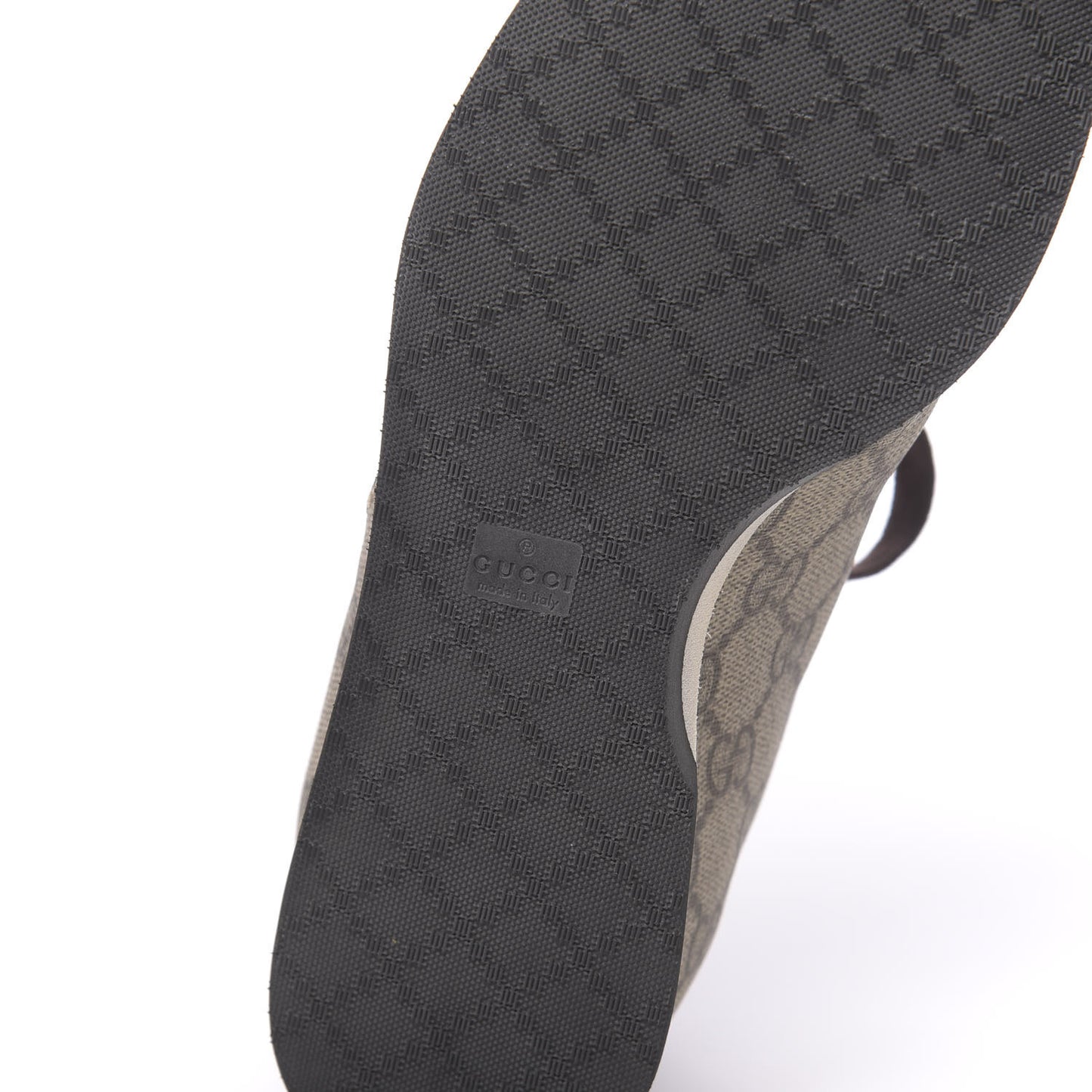GG Supreme Monogram Heart Low Top Sneakers 37.5 Brown