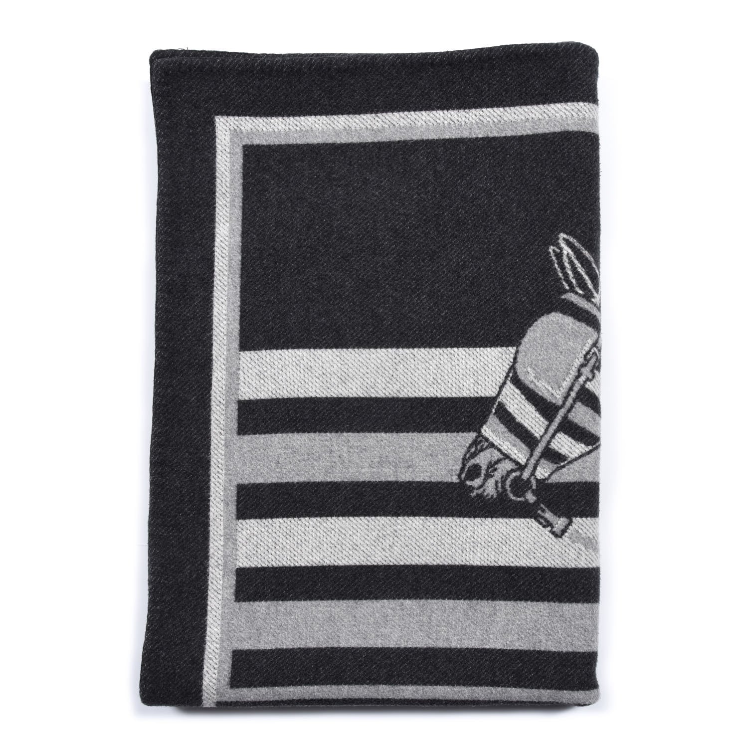Hermes Wool Cashmere Couvertures Nouvelles Blanket Silex 1 of 4