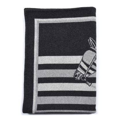 Hermes Wool Cashmere Couvertures Nouvelles Blanket Silex 1 of 4