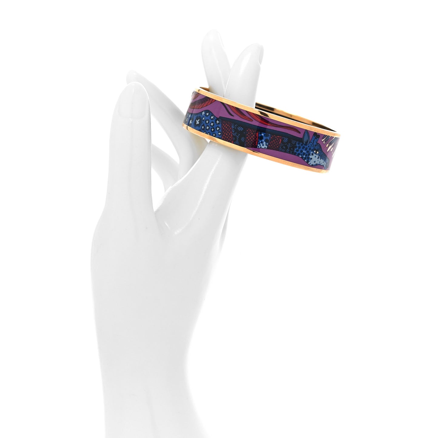 Enamel Printed Wide Le Marche de Savana Bracelet 65