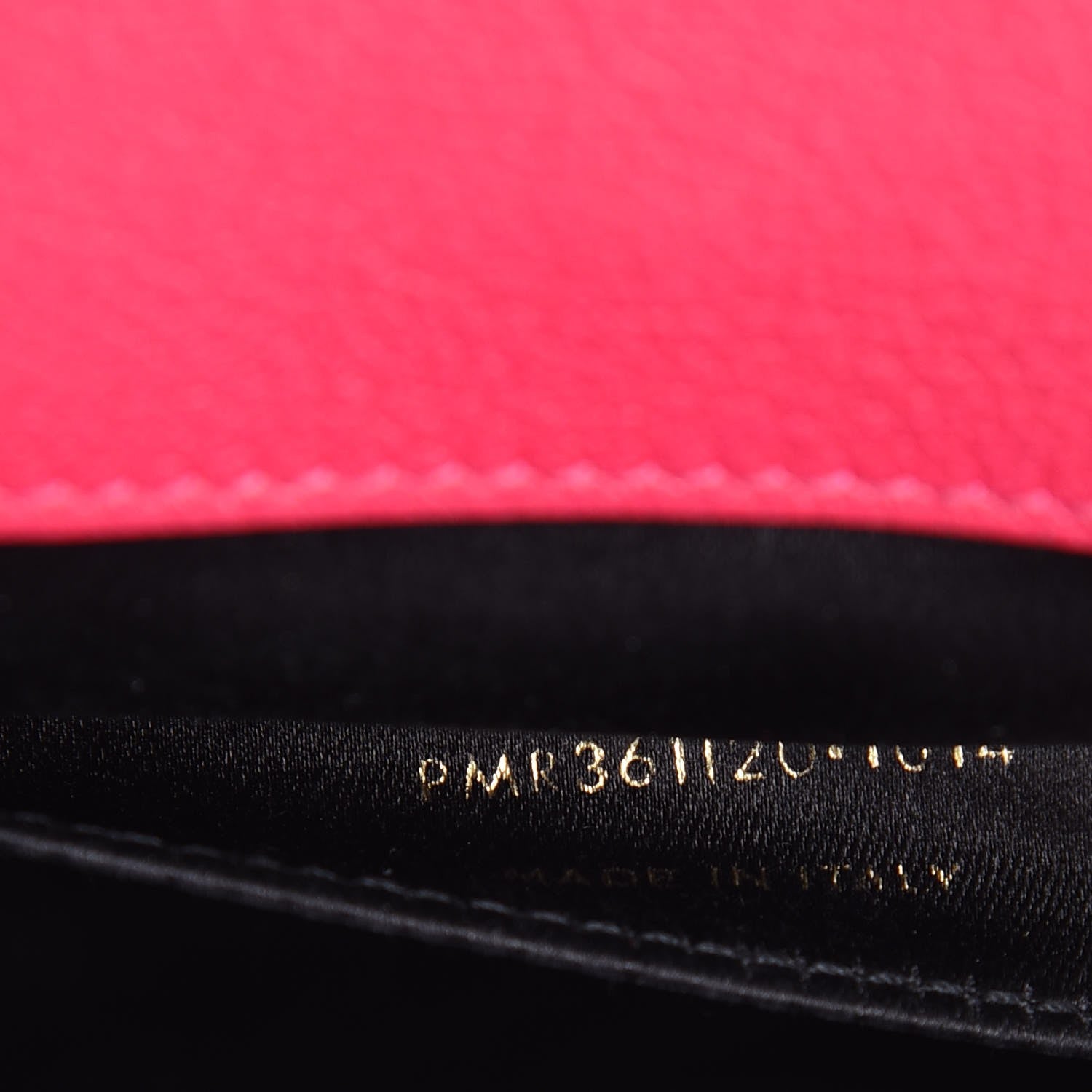 Saint Laurent Calfskin Large Belle De Jour Clutch Lipstick Fuchsia 7 of 9