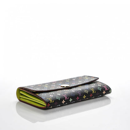 Louis Vuitton Monogram Multicolor Sarah Wallet Black Pistache 4 of 7