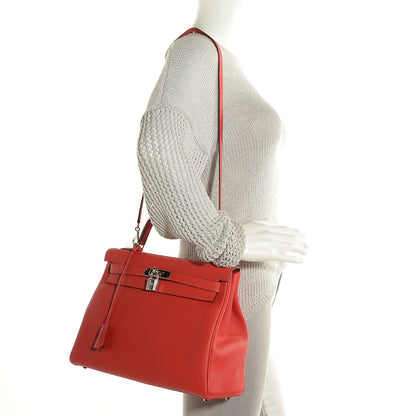 Hermes Togo Kelly Retourne 32 Vermillion 2 of 26