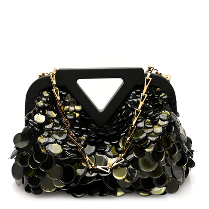Bottega Veneta Paillette Small The Point Triangle Bag Camping 1 of 9