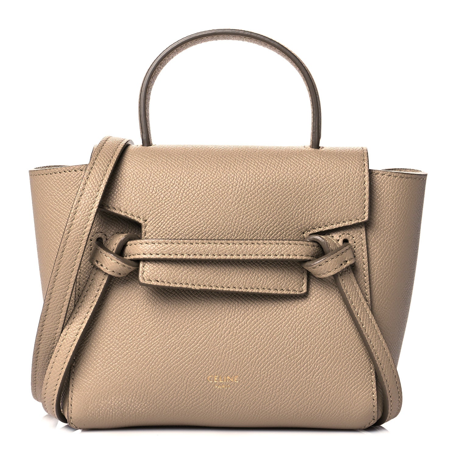 Celine Grained Calfskin Pico Belt Bag Light Taupe 1 of 10