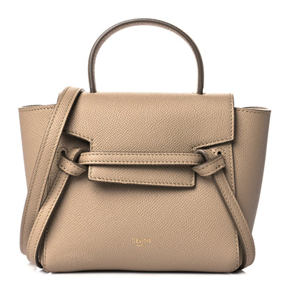 Celine Grained Calfskin Pico Belt Bag Light Taupe 1 of 10