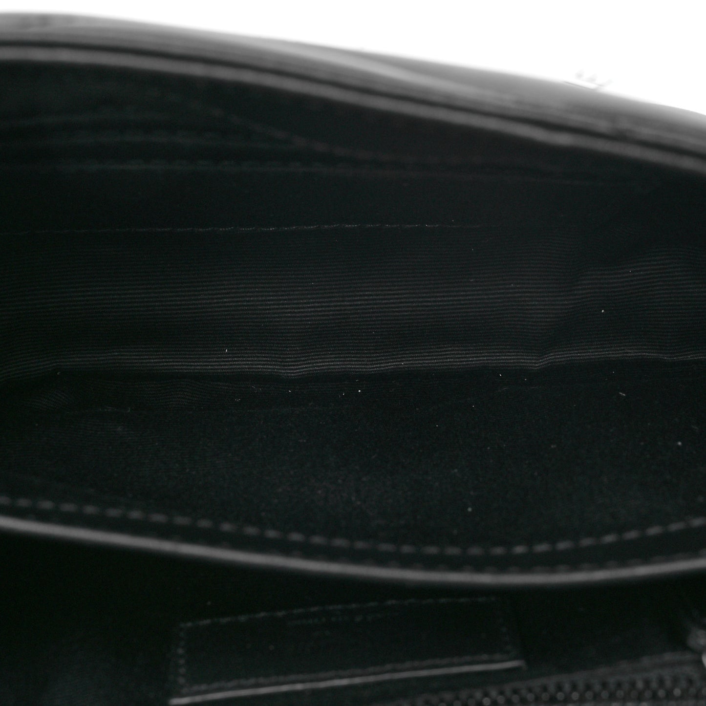 Calfskin Y Quilted Monogram Monochrome Toy Loulou Crossbody Bag Black