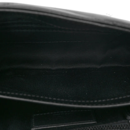 Saint Laurent Calfskin Y Quilted Monogram Monochrome Toy Loulou Crossbody Bag Black 5 of 11
