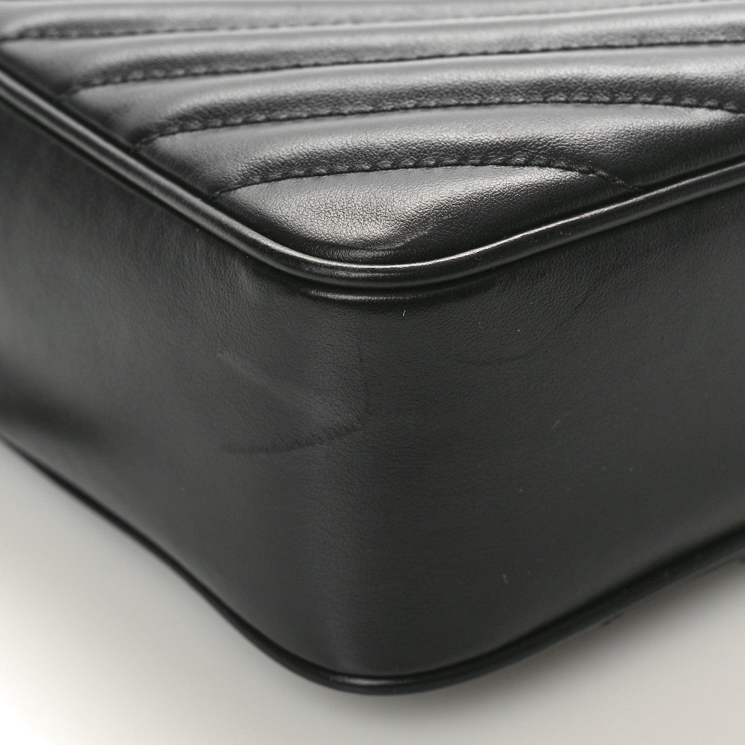 Saint Laurent Calfskin Matelasse Monogram Lou Camera Bag Black 9 of 10