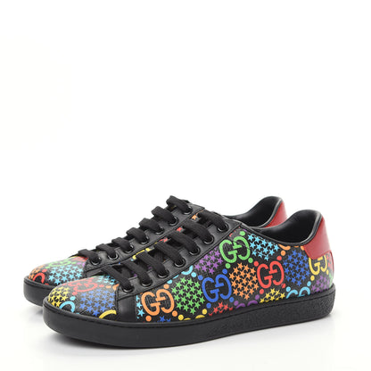 Gucci GG Supreme Monogram Psychedelic Sneakers 37 Black Multicolor 3 of 11