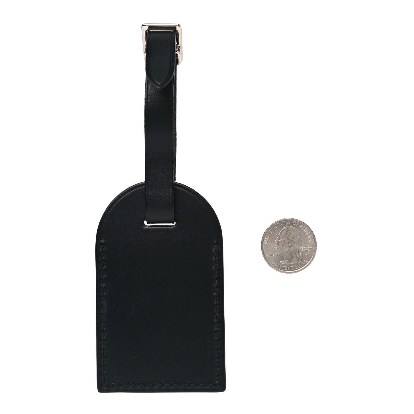Calfskin Hawaii Luggage Tag Black