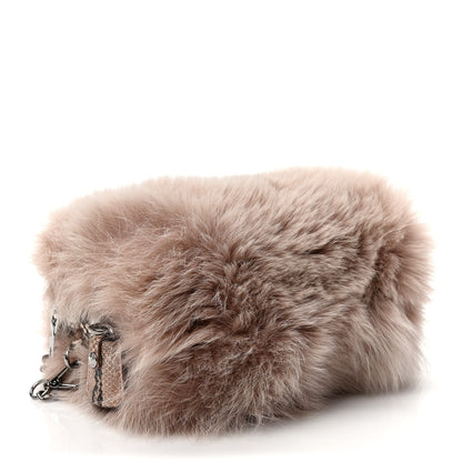 Prada Fox Fur Snakeskin Chain Bag 4 of 10