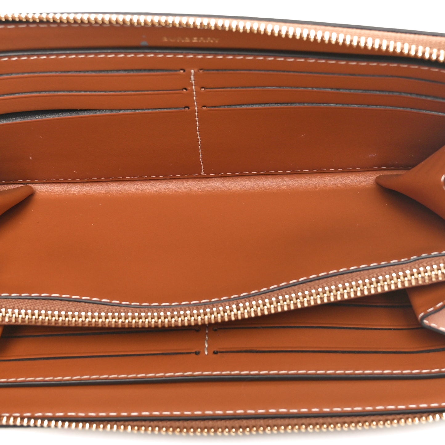Vintage Check Elmore Zip Around Wallet Brown