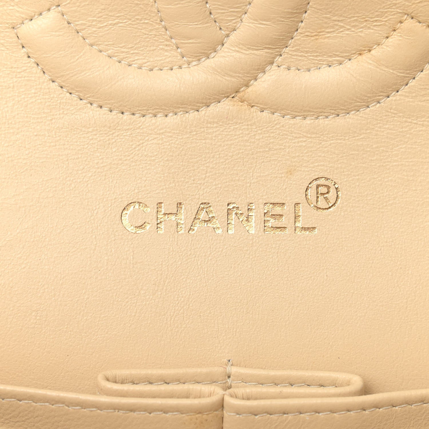 Chanel Lambskin Quilted Medium Double Flap Light Beige 6 of 21