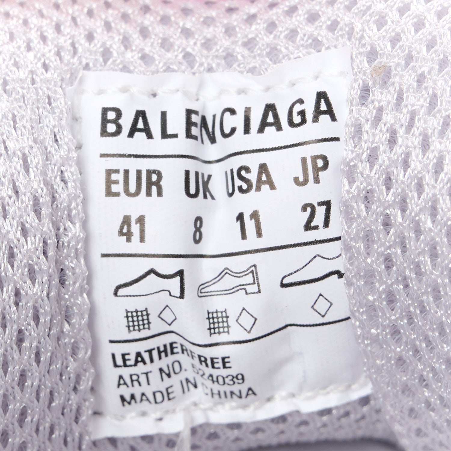 Balenciaga Fabric Mesh Multicolor Womens Triple S Sneakers 41 Yellow Pink Grey White 8 of 9