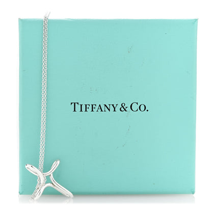 Tiffany Sterling Silver Elsa Peretti Infinity Cross Pendant Necklace 8 of 8