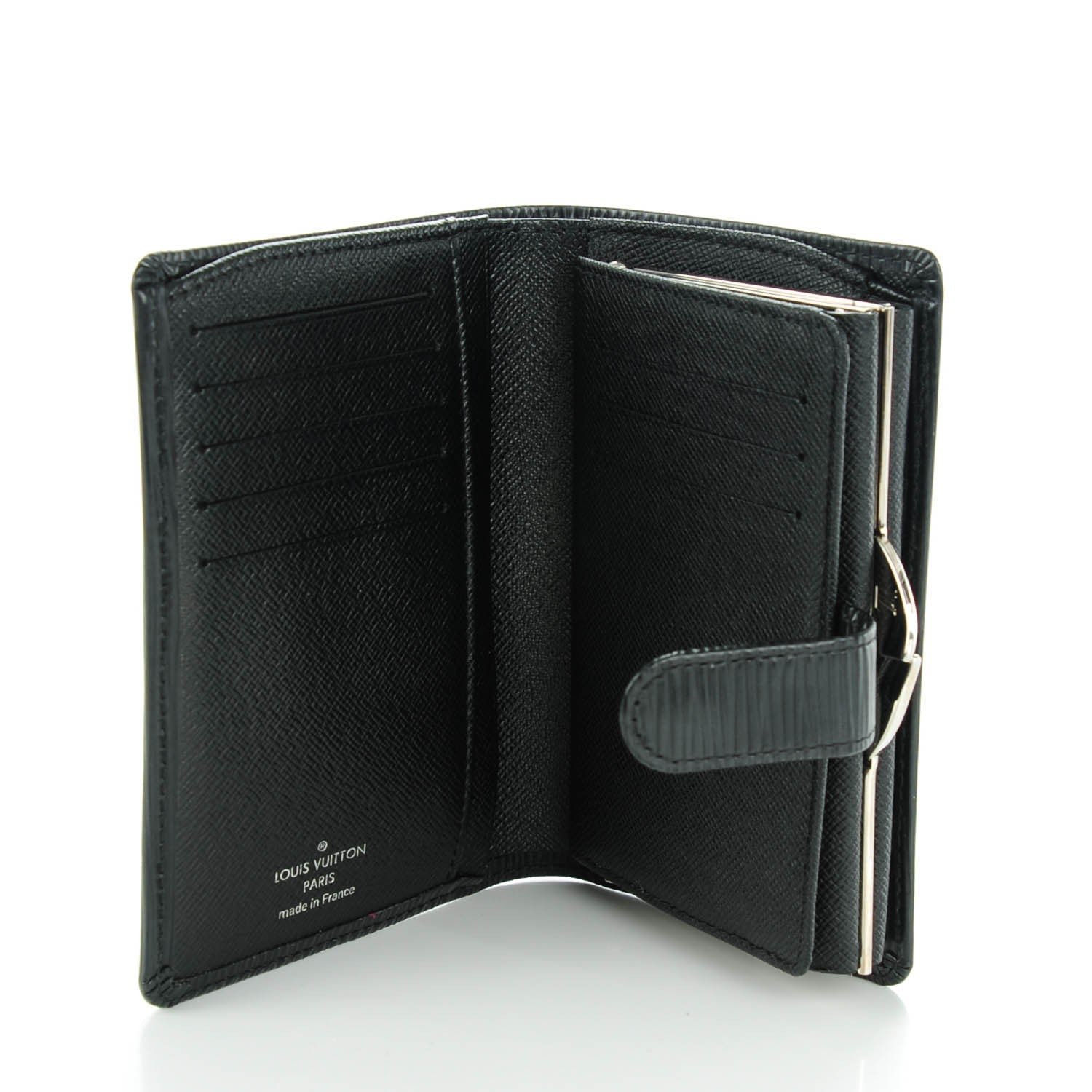 Louis Vuitton Epi French Purse Wallet Black 5 of 7