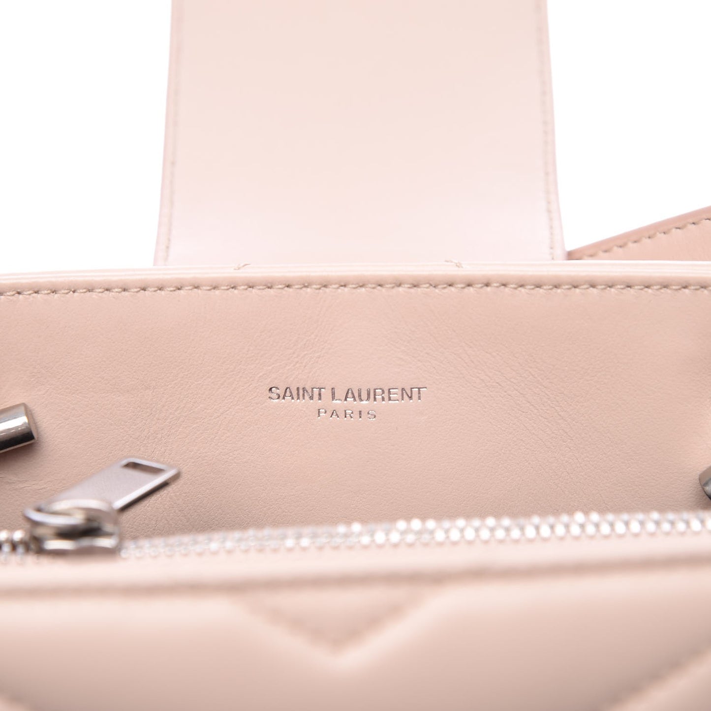 Calfskin Y Quilted Monogram Small Loulou Shopper Marble Pink