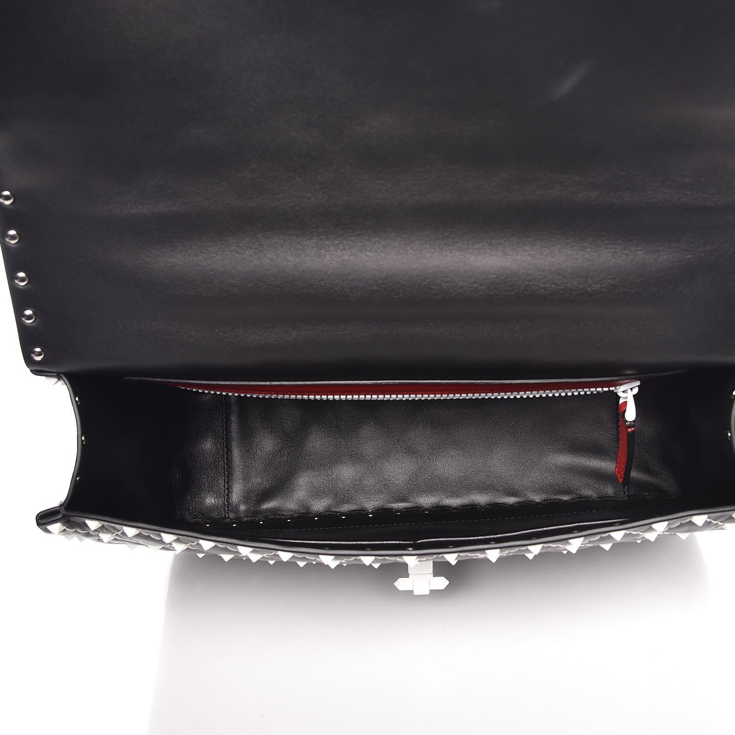 Valentino Garavani Lambskin Large Free Rockstud Spike Shoulder Bag Black 5 of 8